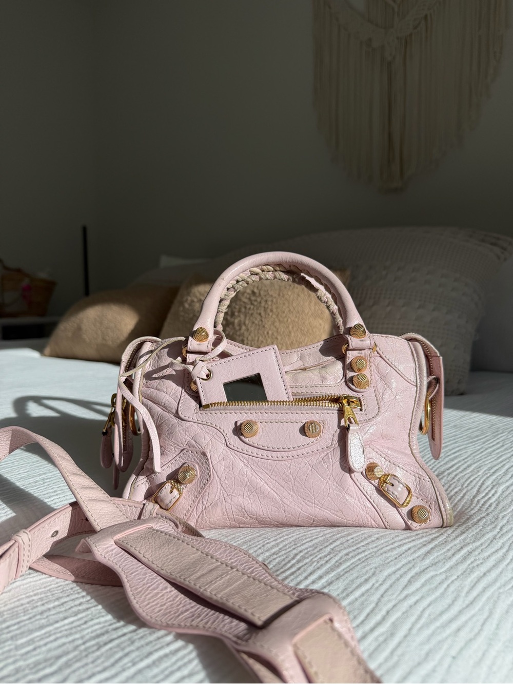Balenciaga Mini City Bag Pink Gold Hardware | Authentic W/ COA
